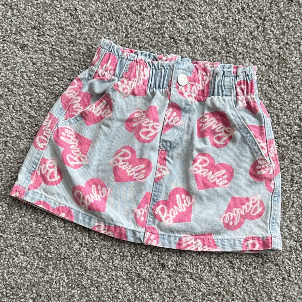 SOLD  H&M Barbie Denim mini-skirt